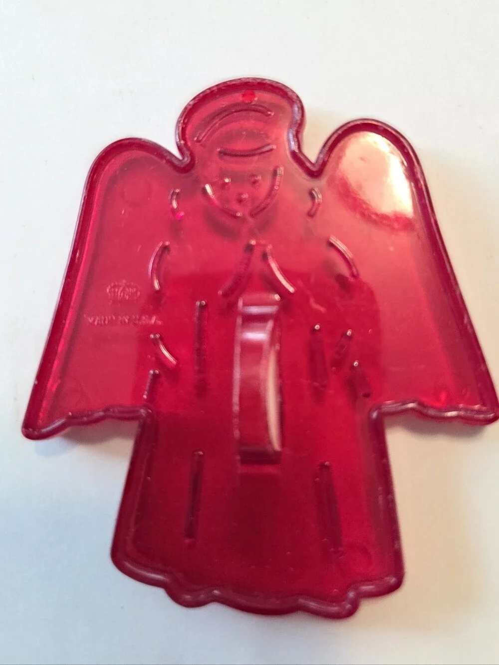 Vintage Christmas HRM Cookie Cutters Set of 9 Red Plastic 60s Ornaments USA